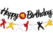 Check this out! Bday Party Decorations, Karate Birthday Party, Party Decorations Black, Karate Boy, Karate Birthday, Birthday Decorations For Men, Girl Bday Party, Cake Banner Topper, Bday Girl