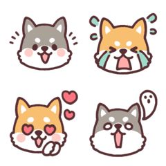 fluffy dog which is healed. Dog Kawaii, Dog Emoji, Line Emoji, 강아지 그림, Stickers Kawaii, Fluffy Dogs, Cute Kawaii Drawings, Scottish Fold, Chibi Drawings