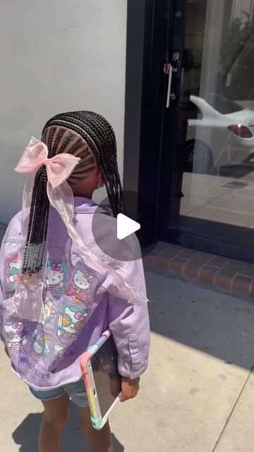 Jojo Braids on Instagram: "Denver🩷💕  Everything is included with every style💕.  . . . . .  #twinstyles #buns #stitch #stitchbraids #kidscornrows #tampahairstylist #tampahair #tampabraids #jojobraids #kidsnaturalhairstyles #noweave #kidshairstyles #kids #blackgirlmagic #kidsnaturalhair #blackgirlhairstyles #tampabay #brandon #stpete #kidsstitchbraids #stitchbraidsatl #stitchbraids #813hair #727hair #tampabraider #tampa #tampabraiders #heartbraids #designbraids #floridabraider #halfuphalfdownhairstyle" Toddler Girls Hairstyles Black Braids, Hairstyles For Little Black Girls Kids Easy Braids, Half Up Half Down Braids For Kids, Back To School Hairstyles For Toddlers, Kid Braid Ponytail Styles, Kids Feed In Ponytail, Kiddie Braid Styles, Back To School Braids For Kids, Lil Kids Braiding Hairstyles