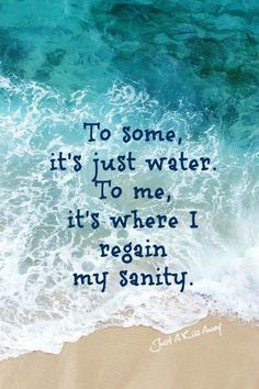 My happy place. My happy place. Summer Beach Quotes, Inspirerende Ord, Ocean Quotes, I Love The Beach, Life Quotes Love, Beach Quotes, E Card, Beach Waves, A Quote