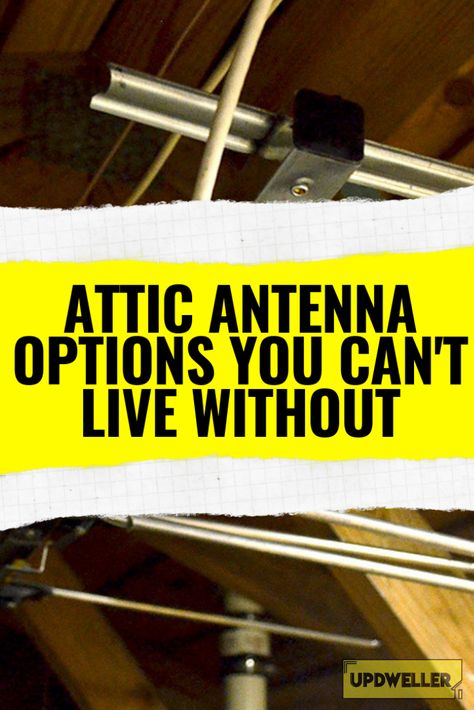 If you are looking to install an #attic antenna, look no further. We give you the best attic antenna options depending on your type of roof, size of attic and more, including our best pick the ANTOP UFO Amplified HDTV Antenna that I know you'll love. #DIY #home #hometips Roofing Tools, Diy Roofing, Roofing Nails, Hdtv Antenna, Drip Edge, Dremel Tool, Attic Renovation, Standing Seam, Safety Gear