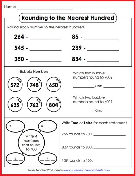 Rounding Worksheets 3rd Grade, 3rd Grade Rounding Activities, Rounding Worksheets 4th Grade, Rounding 3rd Grade, Rounding Off To The Nearest 10 Worksheet, Rounding Off To The Nearest 10, Rounding To The Nearest 10 And 100 Anchor Chart, Rounding To The Nearest Thousand, Rounding Off Numbers Activities