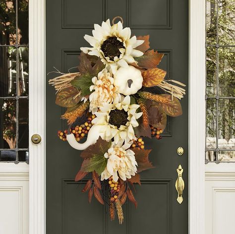 PRICES MAY VARY. Artificial Fall Wreaths for Front Door: Fall, Thanksgiving, Halloween is coming! Please don't forget to welcome them with a beautiful and unique fall wreath! beautiful autumn wreath, beautiful autumn wreath, perfect for all fall decorations for home! A variety of styles for you to choose from, with a size of 22-24 inches, exquisite pumpkin wreath, fall door wreath will be the ideal choice for fall door decor! Welcoxme everyone! Fall Wreath&Thanksgiving Wreath: Autumn wreaths for Fall Door Garland, Swag For Front Door, Maple Leaf Wreath, Fall Wreaths For Front Door, Halloween Door Wreaths, Teardrop Swag, Fall Swags, Swag Wreath, Harvest Wreath