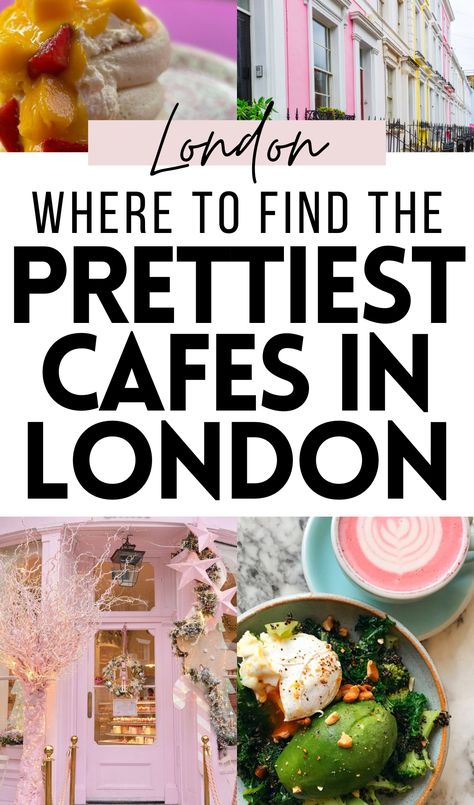 Looking for pretty cafes in London for colorful latte and beautiful brunch plates? Discover here the cutest cafes and instagrammable breakfast places to eat in London with blue latte, green, chai, turmeric and rose pink latte! london food guide | london travel guide | best cafes in london | where to eat in london | best coffee shops in london | best restaurants in london | best brunch in london | best breakfast in london | best bakeries in london | best hidden gems in london instagrammable Best Tea Rooms In London, Cute Cafe London, Pretty Places In London, Best Desserts In London, Best Coffee Shops In London, Best Brunch In London, Bakeries In London, Best Breakfast In London, London Breakfast Places