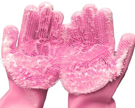 You'll Use These 38 Clever AF Products From Amazon Forever — & They're All Under $25 Silicone Gloves, Dishwashing Gloves, Beeswax Food Wrap, Cleaning Gloves, Rubber Gloves, Kitchen Cleaning Supplies, Silicone Brush, Produce Bags, Scrub Brush