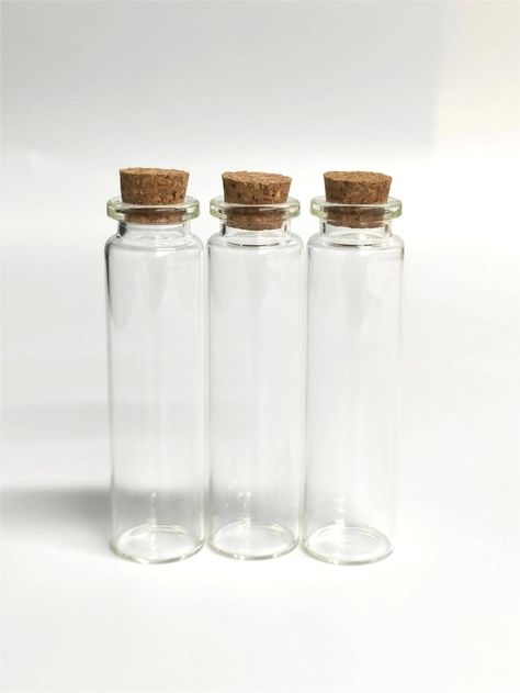 Clear  Collar  Glass   Embellished   Storage & Organization Wish Bottle, Decorative Bottles, Mini Glass Bottles, Mini Bottles, Small Gift, Glass Bottle, Storage Boxes, Fashion Online Shop, Glass Bottles