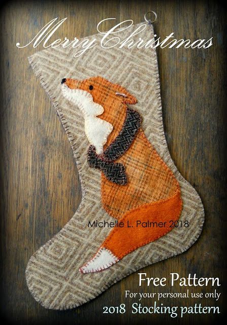 Michelle Palmer, Christmas Stockings Sewing, Quilted Christmas Stockings, Felt Christmas Stockings, Christmas Stockings Diy, Wool Applique Patterns, Christmas Stocking Pattern, Wool Quilts, Christmas Applique