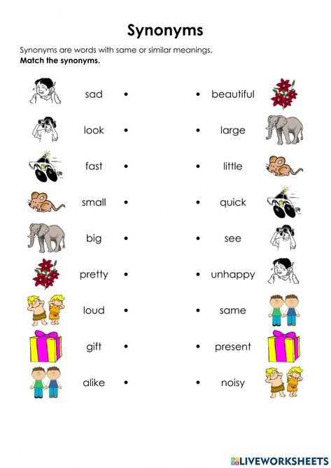 Synonyms For Kindergarten, Synonyms Kindergarten, Activity Sheets For Grade 2 English, Worksheet For Grade 2 English, Synonyms Worksheet For Grade 3, Synonyms Worksheet 2nd Grade, English Worksheets For Grade 2, Synonyms For Grade 2, Synonyms Grade 1