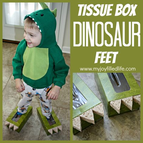 Tissue Box Dinosaur feet Story Time Activities, Goodnight Story, Box Dinosaur, Dinosaur Costumes, Thema Dino, Junk Modelling, Say Goodnight, Dinosaurs Preschool, Ham Bone