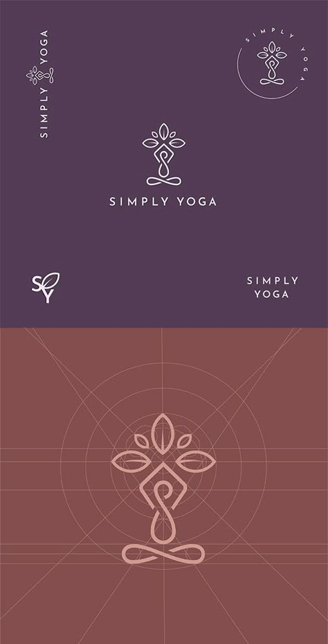 Designed by Kristi Popp for a yoga studio founded with the core belief that yoga is for everybody. #logo #logotype #logodesign #brandinspiration #branddesign #typography #graphicdesign #typeface Yoga Typography Design, Yoga Logos Ideas, Peaceful Logo Design, Yoga Studio Logo Design, Ayurveda Logo Design, Yoga Studio Branding, Yoga Logo Design Inspiration, Yoga Logo Inspiration, Calm Logo