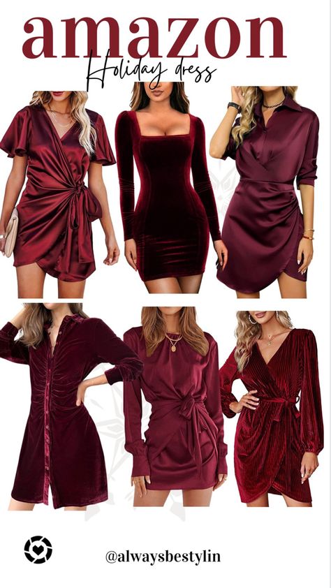 Amazon holiday dress Fall wedding guest dress Velvet dress Satin dress Amazon Christmas dress #Falloutfits #Falldress #Fallfashion2022 Boots Fall decor Home decor Work wear Knee high boots Leather bag Amazon outfit inspo Fall outfits 2022 Workwear Amazon fashion Amazon finds Amazon fashion Walmart fashion Walmart finds Walmart shoes Athletic shoe Work Wear Business Casual Casual Cocktail dress Back to School Work blazers Jumpsuit Midsize fashion Wedding guest dres Burgundy Velvet Dress Outfit, Amazon Christmas Outfits Women, Amazon Holiday Dress, Midsize Cocktail Dress, Amazon Cocktail Dresses, Cocktail Attire For Women Winter, Cocktail Dress With Boots, Christmas Party Outfits Classy, Dress Fall Wedding Guest