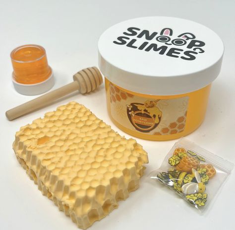 Honey Slime, Raw Honeycomb, Sticky Slime, Slime Ingredients, Pretty Slime, Jelly Slime, Unscented Lotion, Glossy Slime, Slime Crunchy