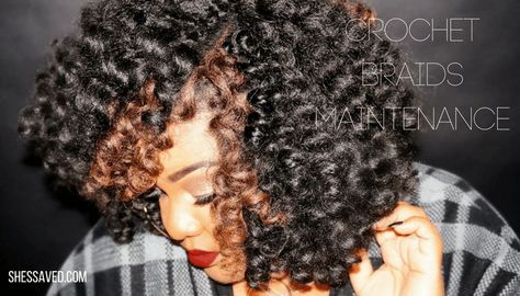 4 Easy Steps to Maintain Your Crochet Braids | Natural Hair Care | Curly Nikki Jamaican Bounce Crochet Braids, Jamaican Bounce Crochet, Jamaican Bounce, Braids Natural, Curly Nikki, Your Crochet, Hair Food, Curly Hair Care, Promotes Hair Growth