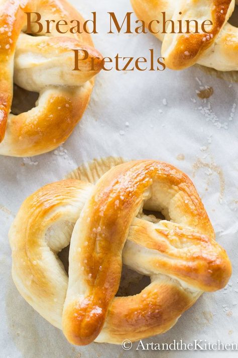 Bread Machine Bread, Easy Bread Machine Recipes, Pretzel Bread, Best Bread Machine, Pretzel Dough, Homemade Pretzels, Bread Maker Recipes, Pretzels Recipe, Bread Maker