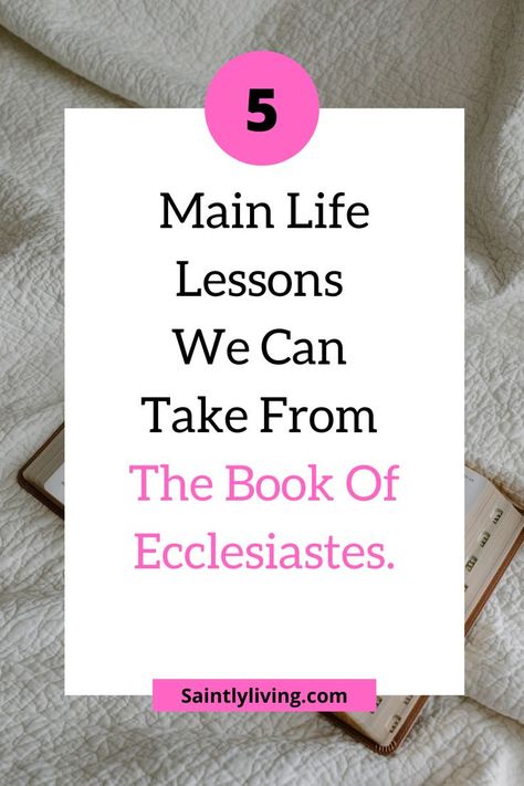 lessons from Ecclesiastes Youth Bible Study Lessons, Book Of Ecclesiastes, Teen Study, Youth Bible Study, Godly Inspiration, Bible Teaching, Study Resources, Hope In God, Womens Bible Study