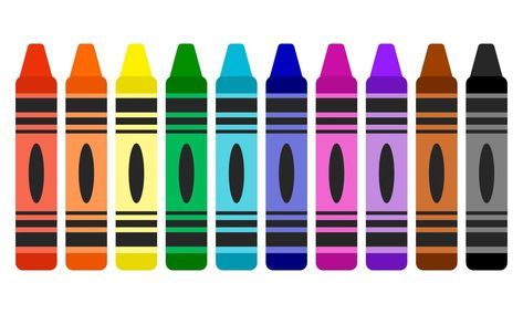 Crayons. Cute set of art supplies in flat style isolated on white background. Painting icons collection. White Background Painting, World Book Day Ideas, Bulletin Boards Theme, School Art Activities, Color Flashcards, Apple Background, English Learning Books, Lesson Plans For Toddlers, Background Painting