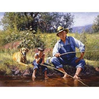 Learning the Ropes is a 500 piece Jigsaw Puzzle by artist Mark Keathley The specialty die cut consists of interlocking pieces and durable construction. The puzzle is guaranteed from manufacturing defects and missing pieces. The finished puzzle has dimensions of 19.25" x 26.625" Fishing With Grandpa, Jack Sorenson, Paul Harvey, 300 Pieces Jigsaw Puzzle, Salt Water Fishing, Hunting Girls, Fishing Pictures, S Letter, Boy Fishing