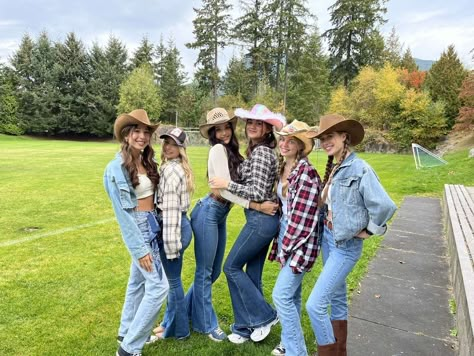 Cute girls costume | Group costume | Halloween girls costume | Cowboy costume | Cute Farmer Costume, Mighty Hoopla Outfit, Cowboy Group Costume, Cow Girl Halloween Outfits, Farmer Halloween Costume Woman, Farmer Costume Women, Cowboy Girl Costume, Farmer Girl Costume, Cowgirl Halloween Costumes College