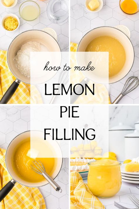 Whip up the dreamiest, creamiest classic lemon pie filling with just a few simple ingredients and our foolproof recipe! Easy Lemon Pie Filling, Homemade Lemon Pie Filling, Lemon Pie Filling Recipes, Homemade Lemon Pie, Easy Lemon Pie, Fresh Vegetable Recipes, Lemon Pie Recipe, Pie Fillings, Lemon Pie Filling