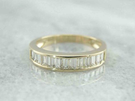 Diamond Band Wedding Ring, Weddings Rings, Channel Set Wedding Band, Baguette Diamond Band, Wedding Ring Diamond Band, Band Wedding Ring, Wedding Band Ring, Channel Set, Baguette Cut