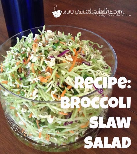 Broccoli Slaw Dressing, Broccoli Cole Slaw, Broccoli Slaw Salad, Broccoli Slaw Recipes, Best Coleslaw Recipe, Slaw Salad, Recipe Broccoli, Slaw Dressing, Greek Chicken Salad