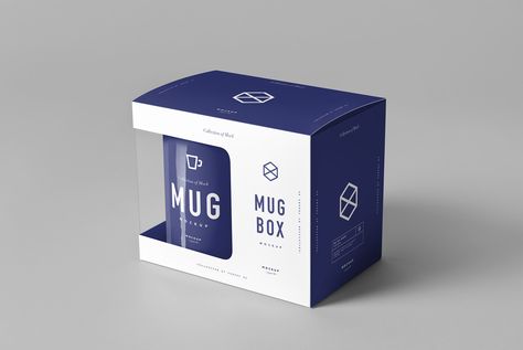 Mug & Box Mock-up on Behance Mug Packaging, Mug Box, Custom Cardboard Boxes, Dark Designs, Packaging Template Design, Perfume Box, Packaging Template, Creative Coffee, Packaging Manufacturers