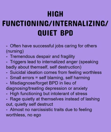 Bpd Disorder, Personality Disorder Quotes, Dr Ramani, Bpd Symptoms, Disorder Quotes, High Functioning, Mental Health Facts, Mental Health Disorders, Emotional Awareness