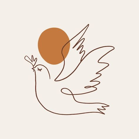 Dove Peace Art, Peace Bird Illustration, Forgiveness Drawing Art, Symbols Of Forgiveness, Christmas Dove Illustrations, Dove Line Drawing, Dove Graphic Design, Forgiveness Drawing, Dove Bird Art