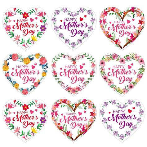 PRICES MAY VARY. 【Happy Mothers Day Labels Stickers】: Package includes 3 sheets 6 differents styles total 36Pcs floral happy mother's day gift label stickers.Large quantity mothers day gift tags stickers labels perfect for mothers day party favors supplies mothers day sticker for cards envelope seals boxes gift wrap decorations. 【Quality Material】: Happy mothers day gifts tag labels stickers are made of premium vinyl,coated cover which are waterproof durable and self adhesive design are easy to Mothers Day Party Favors, Mothers Day Labels, Happy Mothers Day Stickers, Happy Mothers Day Gifts, Mothers Day Stickers, Mothers Day Party, Happy Mother's Day Gift, Diy Mother's Day Crafts, Gift Tag Labels