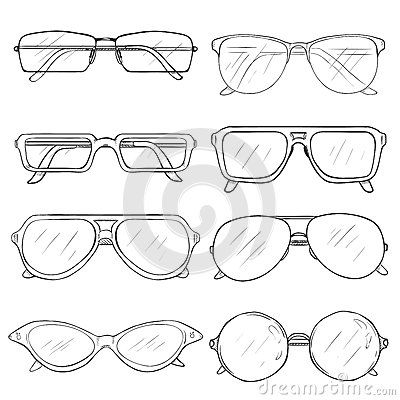 Draw Glasses, Drawing Cute Things, How To Draw Glasses, Glasses Sketch, Drawing Activity, Hair Vector, Flat Sketches, Drawing Activities, Uk Images