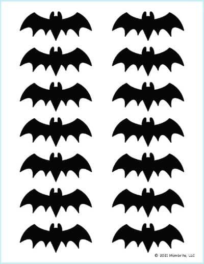 Bat Cutouts Halloween, Halloween Room Decorations Diy, Bats For Halloween Decoration, Small Bat Template Free Printable, Bat Cut Out Template, Printable Bats Template, Halloween Decor Printables, Bats Cutout, Free Printable Halloween Images