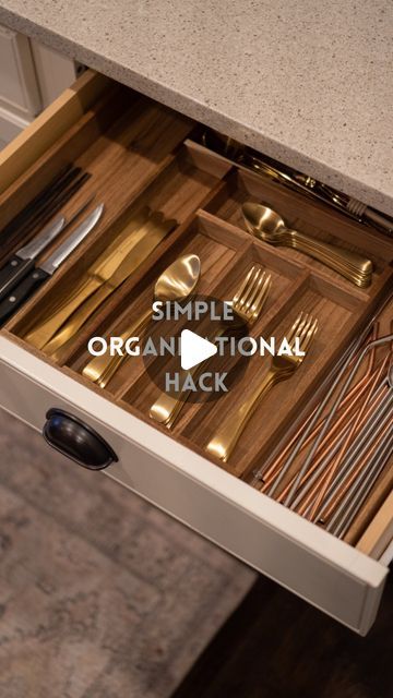 JESSICA AKEMON on Instagram: "Let’s kick off this new year with a simple but impactful organizational hack ✨   Our silverware drawer has been a messy pain point for years…YEARS! Not sure why I waited so long to fix it, because it only took me 2 whole minutes!   I got rid of excess silverware, cleaned the actual drawer, tossed the 10 year old broken plastic organizer, and added this beautiful acacia organizer from @amazonhome 👏🏽👏🏽 You can find this exact one in my @amazon storefront!   Now, instead of cringing and grunting when opening this drawer, we are alllll smiles 😊   #founditonamazon #amazonhome #lifehacks #sparkjoy #mariekondo #homedecor #kitchenorganization #kitchendesign #kitchendecor #smmakelifebeautiful #cljsquad #apartmenttherapy #mybhghome #hgtvmagazine #drawer #diyhomedec Silverware Drawer Organization, Drawer Organization Kitchen, Cutlery Drawer Organization, Kitchen Gadgets Organization, Deep Drawer Organization, Kitchen Drawer Dividers, Silverware Drawer Organizer, Utensil Drawer Organization, Silverware Drawer