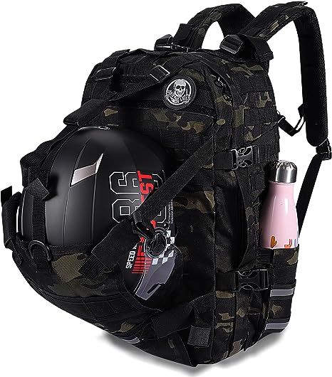 This motorcycle helmet backpack have one large storage spacement for storing clothes, gloves, boots, baggage, toiletries, books. Laptop can store in a sperate pocket, which fix by hook and loop fastener. Small mesh pocket or zipper pocket for puting ID card / license car / power bank... Motorbike Backpack, Snowmobile Helmets, Helmet Holder, Helmet Storage, Motorcycle Backpacks, Cycle Training, Pet Travel Bag, Dog Carrier Bag, Cycling Backpack