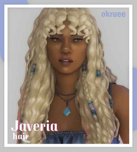 javeria hair | okruee on Patreon Sims 4 Hair Cc Female Medium, Sims 4 Cc Hair Twists, Sims 4 Cc Hair Alternative, Sims 4 Black Hair Female, Cc Female Hair Sims 4, Sims 4 Cc Multicolor Hair, Sims 4 Sea Witch Cc, Sims 4 Cc Boho Hair, Sims 4 Textured Hair