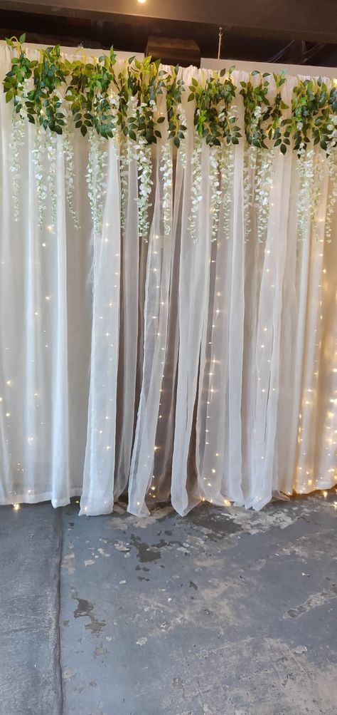 Backdrop For Wedding Reception, Selfie Point, Fairy Light Backdrops, Wedding Backdrop Lights, Wisteria Wedding, Whimsical Party, Backdrop For Wedding, Beauty And Beast Wedding, Wisteria Flowers