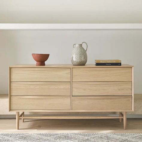 Contemporary, Mid Century & Modern Bedroom Furniture | Article Scandinavian Dresser, Mid Century Modern Bedroom Furniture, Living Room Decor Neutral, Article Furniture, Oak Dresser, Oak Beds, Mid Century Modern Dresser, Mid Century Modern Bedroom, Full Bed Frame