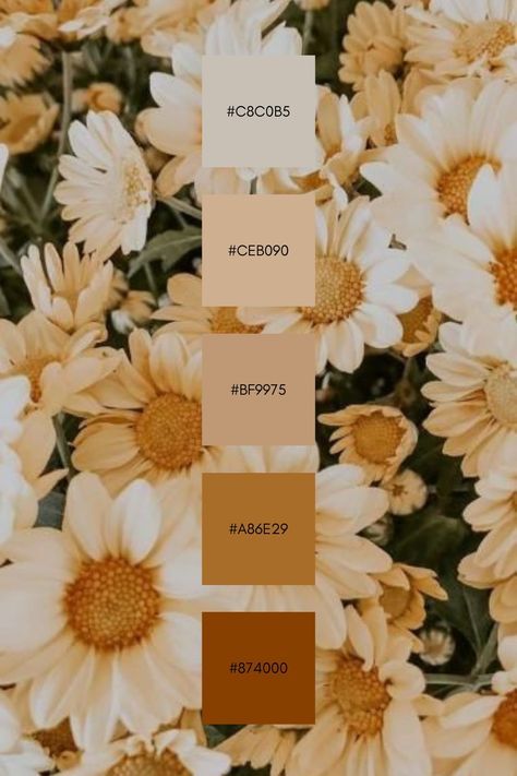 Mustard Wedding Palette, Gender Neutral Color Palette Bright, Earthy Vibes Aesthetic, Golden Hour Color Palette, Honey Color Palette, Warm Tone Color Palette, Summer Earth Tones, Wildflower Color Palette, Ochre Color Palette