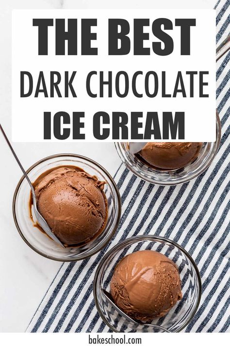 Custard Ice Cream Recipe, Best Dark Chocolate, Dutch Chocolate, Dark Chocolate Ice Cream, Custard Ice Cream, Chocolate Ice Cream Recipe, Chocolate Custard, Chocolate Creme, Ice Cream Base