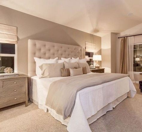 Cool 30+ Gorgeous Master Bedroom Remodel Ideas Spare Bedroom Colour Ideas, Household Checklist, Bedroom Schemes, Traditional Bedroom Design, Couple Room, Bedroom Decor For Couples, Luxury Bedroom Design, Dekorasi Kamar Tidur, Master Decor