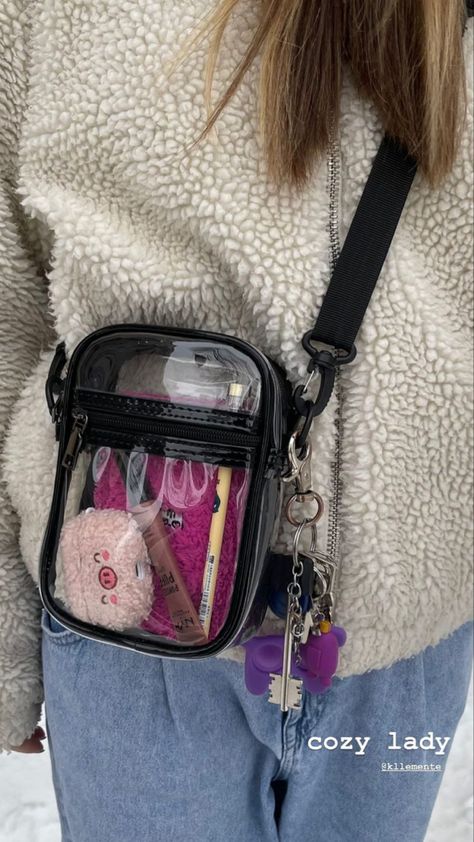 Lighter Aesthetic, Everyday Bag Essentials, Inside My Bag, Purse Essentials, Handbag Essentials, Hello You, What In My Bag, Transparent Bag, Bags Aesthetic