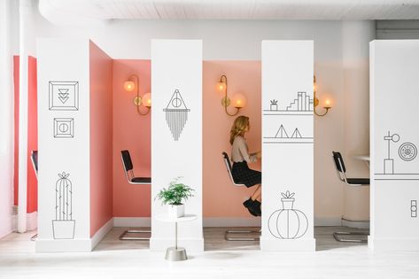 Coworking Space Design, Asma Kat, Design Studio Workspace, Creative Office Space, Office Design Inspiration, Cool Office Space, Office Space Design, Modern Office Design, Bureau Design