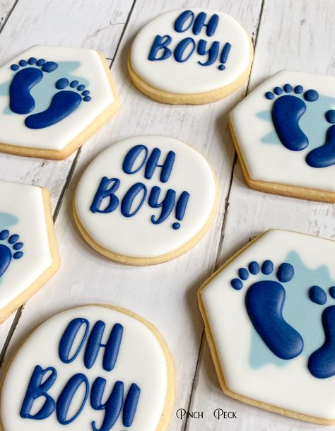 Baby Shower Cookies; Baby Boy Cookies; Sugar Cookies Decorated Baby Boy Shower Cookie Ideas, Baby Sprinkle Cookies Boy, Baby Sugar Cookies Decorated, Oh Boy Baby Shower Cookies, Cookies For Baby Shower Boy, Baby Boy Shower Cookies Decorated, Galletas Baby Shower Boy, Baby Shower Sugar Cookies Boy, Oh Boy Cookies