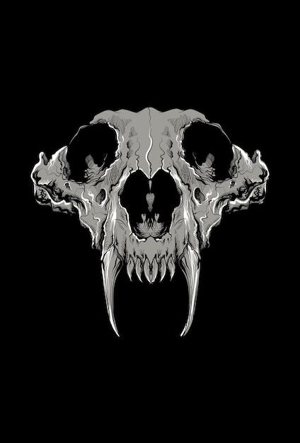 Animal Skulls Wallpaper, Wolf Skull Illustration, Wolf Skull Front View, Wolf With Skull Face, Wolf Skull Tattoo Design, Vampire Skull Drawing, Skull Vector Logo, Skull Wolf Art, Skull Illustration Artworks