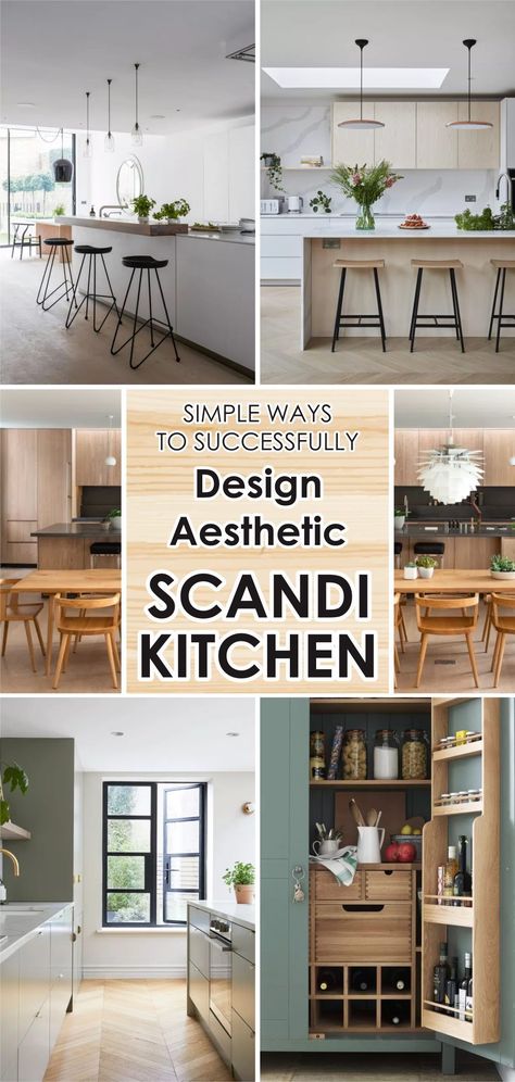 Scandinavian kitchens are neutral, simple, but aesthetic. You have to consider the light, wall color, furniture item, and clean line that will create an enduring appeal. #kitchendecorideas #scandinaviankitchendecorideas #scandinaviandecorideas Scandinavian Kitchen Design Ideas, Scandi Kitchen Ideas, Cozy Scandinavian Interior, Scandinavian Kitchen Small, Modern Scandinavian Kitchen, Scandinavian Interior Kitchen, Scandinavian Kitchen Ideas, Scandi Interior Design, Scandinavian Kitchens