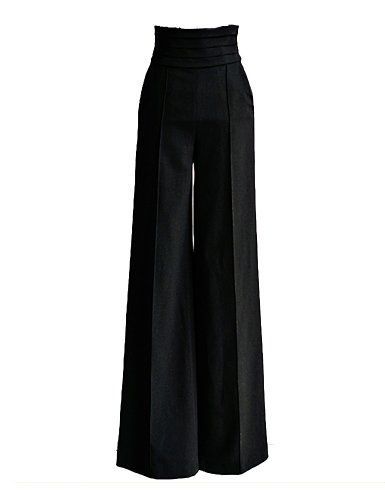 PrettyGuide Women Vintage Office Career Slim High Waist Flare Wide Leg Long Pants Trousers (M/UK 6) PrettyGuide http://www.amazon.co.uk/dp/B00JVE4HC8/ref=cm_sw_r_pi_dp_vclUvb14XZVNY High Waist Pants For Women, Flare Dress Pants, High Waist Trousers, Vintage Trousers, Formal Pants, Flared Trousers, Mode Kpop, Vintage Office, Long Trousers