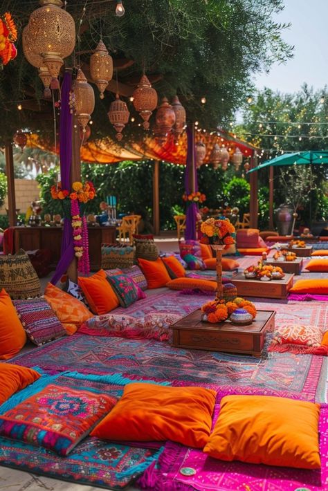 Turkish Decoration Party, Eclectic Party Decor, Turkish Wedding Decor, Turkish Theme, Eclectic Wedding Decor, Whimsical Wedding Theme, 29 Birthday, Arabian Nights Party, Boho Wedding Ideas