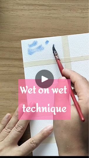 1K views · 14 reactions | How to become better at watercolor painting? Start from the basics!  Wet on wet is the most popular one used in watercolor painting but I've seen many beginners don't know how to do it.   Some bonus tips besides what are in the video:   1. Wet the paper both sides to get extra effects from the wet on wet technique   2. Sometimes, you need to let it dry naturally. Hot-drying the paper with a hairdresser isn't always a good idea.   3. My rules of thumb: Use wet on wet to get soft edges, and wet on dry for hard edges.   #wetonwet #wetinwet #watercolorforbeginners #watercolortechnique #paintingtechniques #paintingtips #watercolortips #watercolorpractice #dailywatercolor | Lieu Dang | Kupla · Crystal Wet On Wet Technique, 6th Grade Art, Watercolor Beginner, Watercolor Video, Watercolor Tips, Soft Edges, My Rules, Become Better, 1k Views