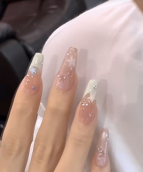 𝘤𝘵𝘵𝘰 Couqutte Nail Ideas, Couqutte Nails, Nail Ideas French Tip, Nail Ideas French, Kawaii Nails, Nails Ideas, Nail Ideas, Cute Nails, Nail Designs