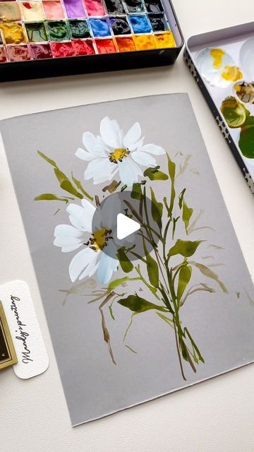 Mandy on Instagram: "I love painting loose watercolor flowers so much🥰

#watercolorfloral #loosewatercolorflowers #loosepainting #loosewatercolorflorals #watercolortutorial #gouachepainting" Gouache Tutorial, Loose Watercolor Flowers, Loose Watercolor, Watercolour Tutorials, Gouache Painting, Love Painting, Watercolor Flowers, Floral Watercolor, Flowers