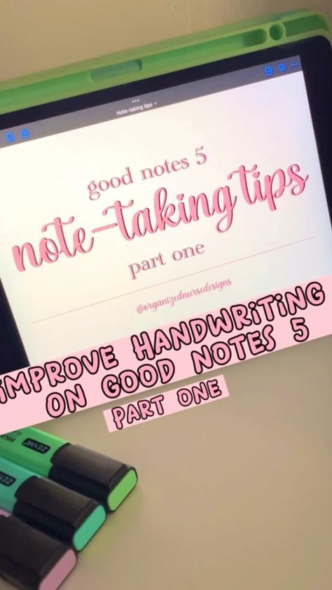 #Student_Ipad #To_Improve_Handwriting #Improve_Handwriting #Nursing_School_Notes Goodnotes Handwriting, Goodnotes Tips, To Improve Handwriting, Digital Note Taking Pen, Life Planner Organization, Note Taking Tips, Nursing Study Guide, Nursing Student Tips, Improve Your Handwriting